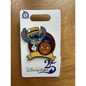 Disney Parks 25th Anniversary Pin Trading Stitch‎ Pin 2025